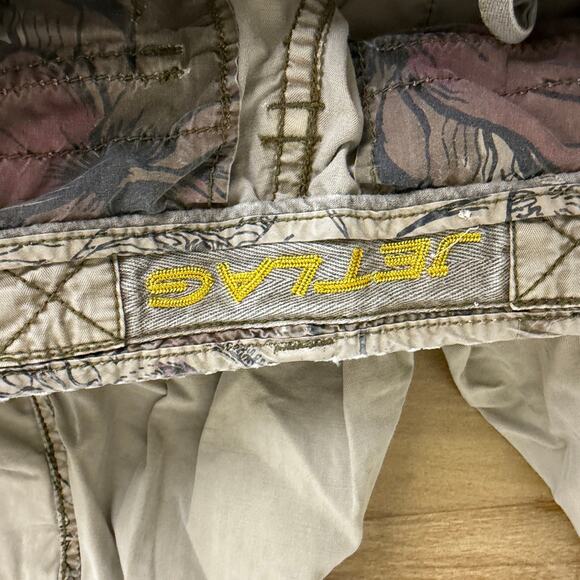 JetLag Shorts Mens 30 Khaki Cargo Utility Preppy Casual Relaxed Y2K Baggy 13" - Picture 9 of 10